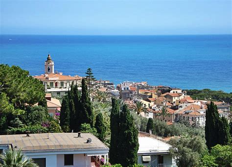 Bordighera view on the see
