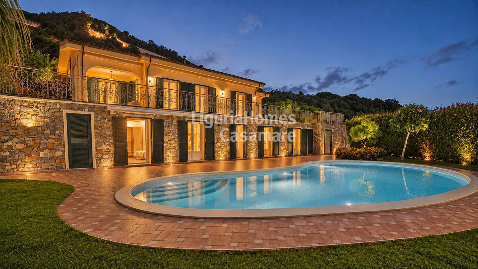 7 Bed Contemporary Villa with Pool, Strada Termini, Ospedaletti