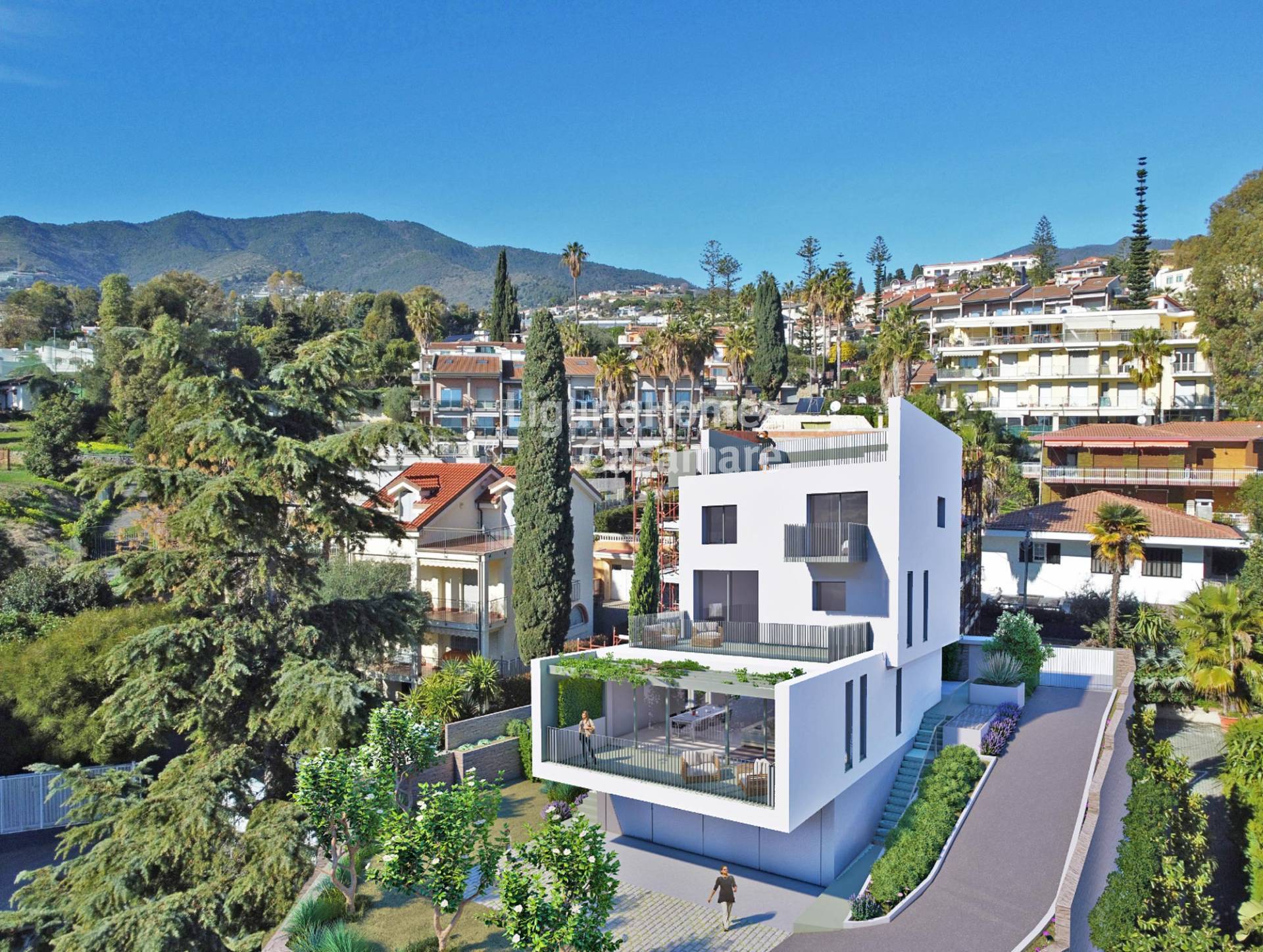 4 Bed Contemporary Solaro Villa with Rooftop Terrace, Via Franco Alfano, Sanremo