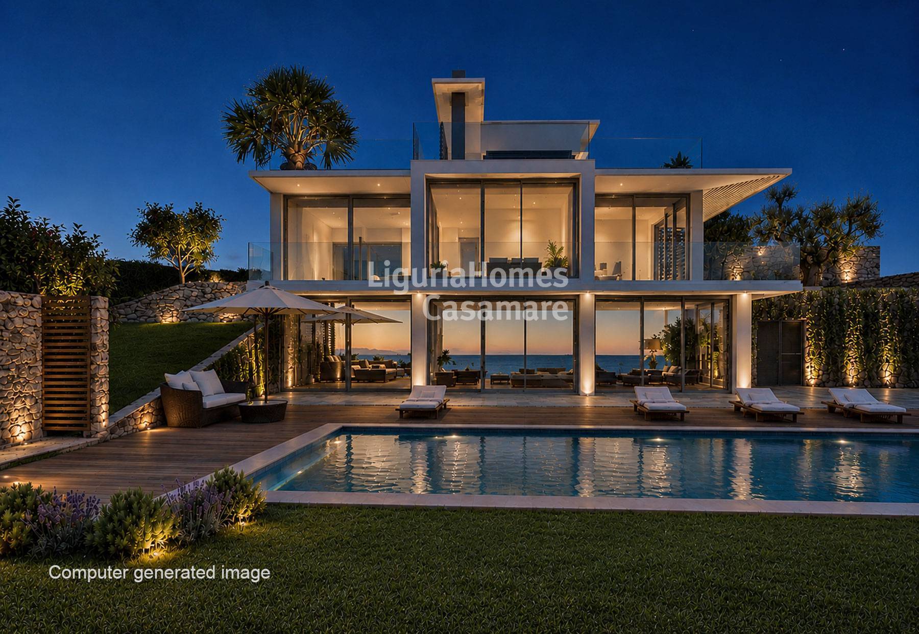 3 Bed New-Build Architectural Villa with Pool, Via Padre Semeria, Sanremo